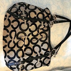 Coach purse 17 wide 12 1/2 top to bottom in great used condition